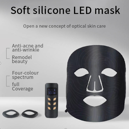 Soft silicone LED mask