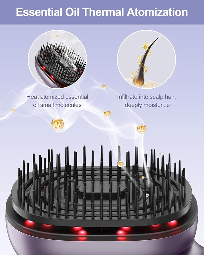 Hair essential oil comb