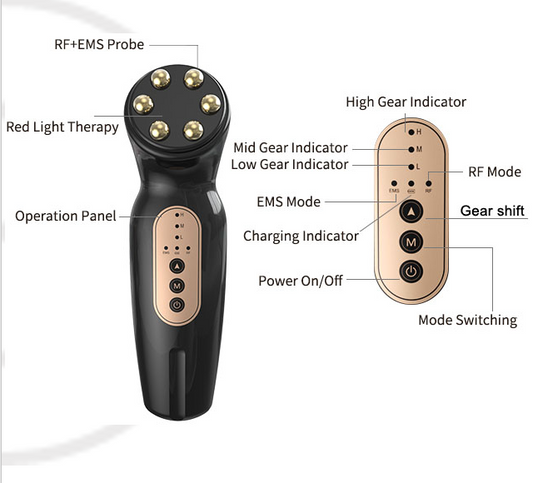 Facial machine with EMS - anti-aging skin tightening rejuvenation skincare